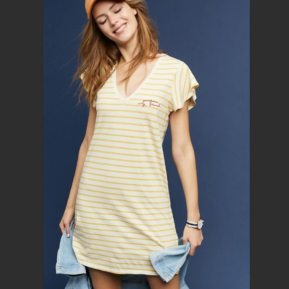 Anthro Pardon my French Dress Causal - Picture 1 of 8